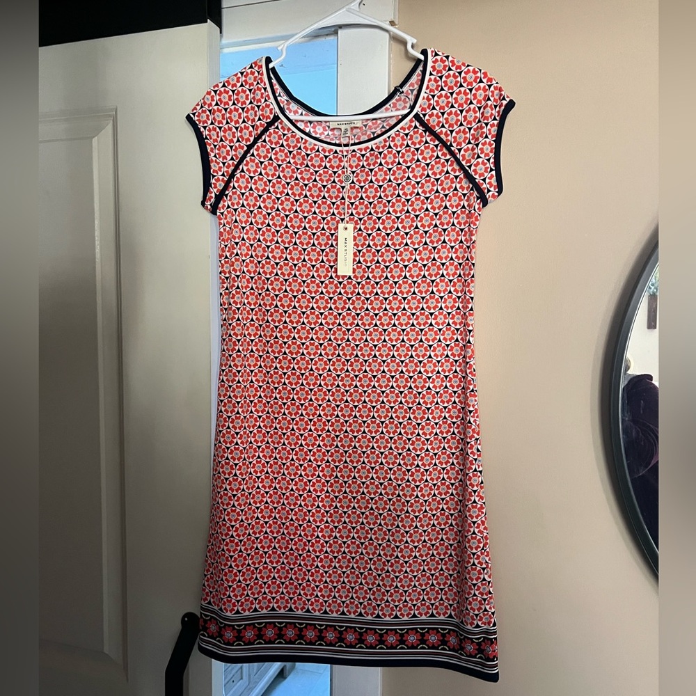 Geometric Red Dress